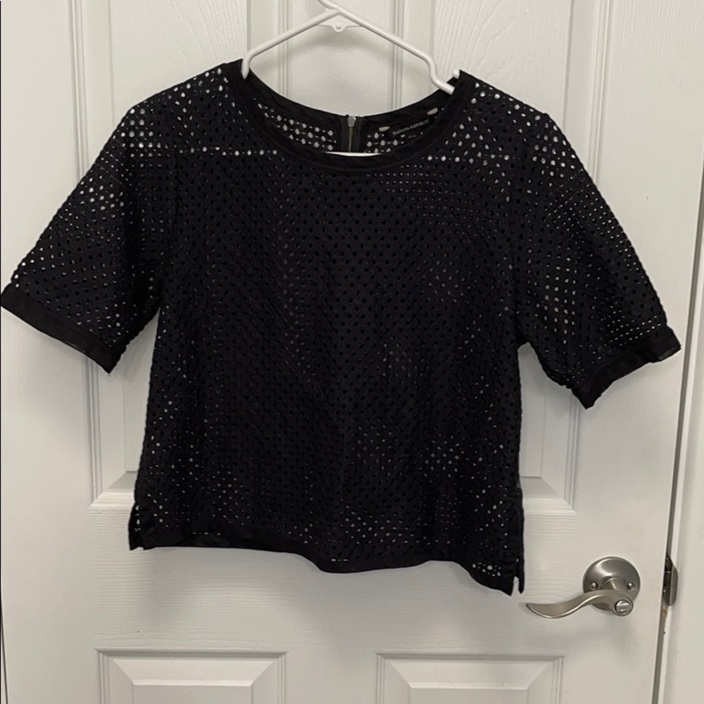 Women’s black crop top